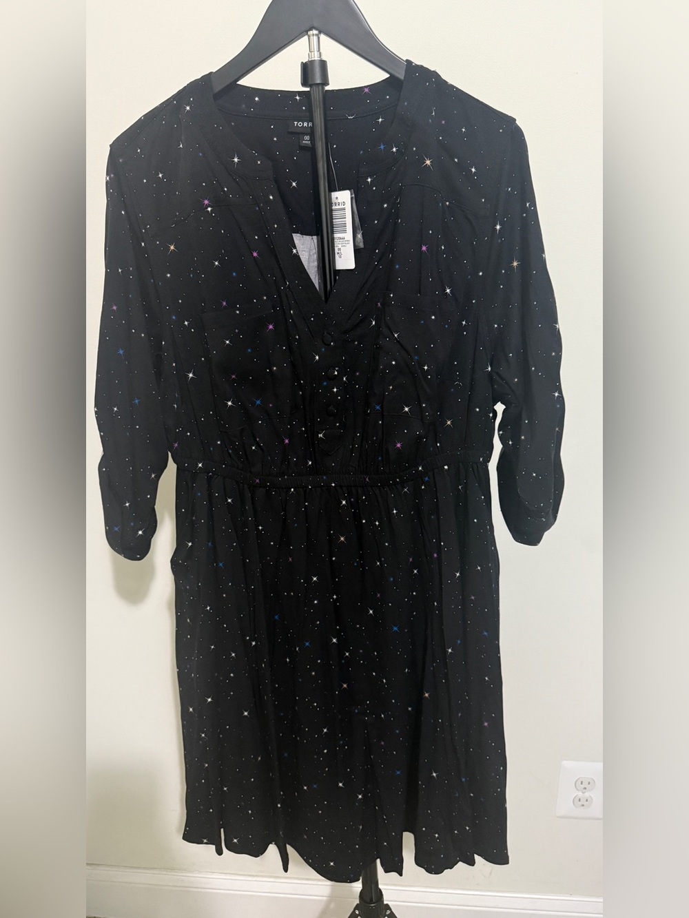 Torrid Black Star Print Dress